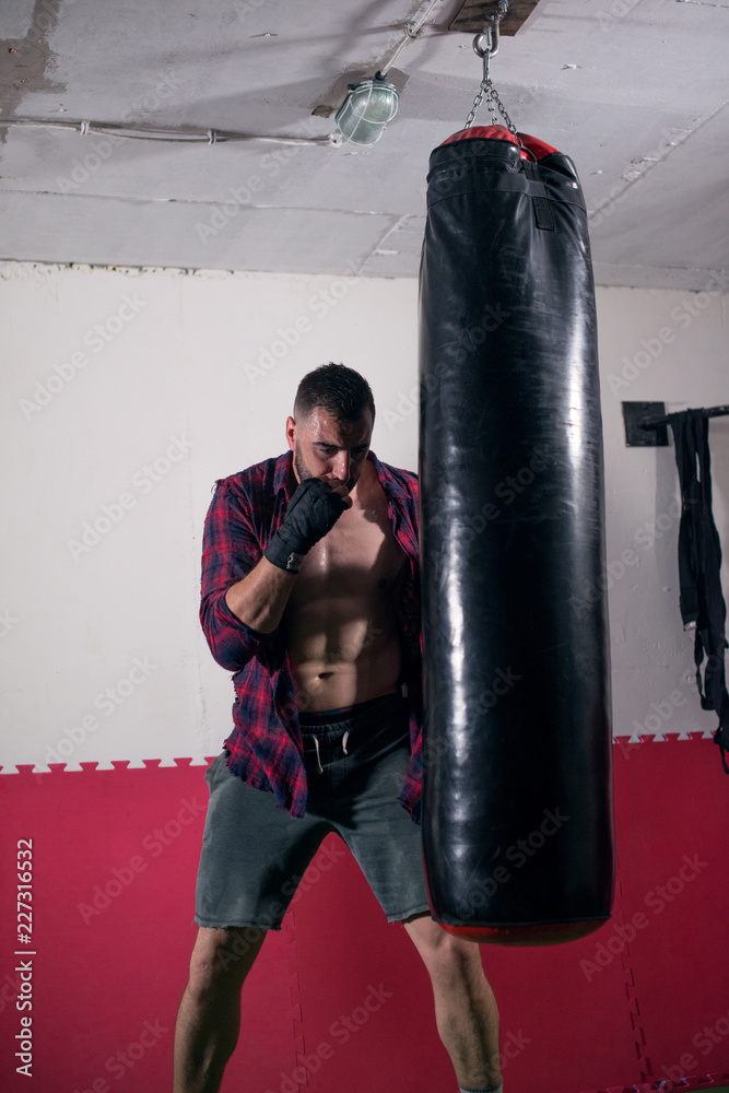 Boxer training alone