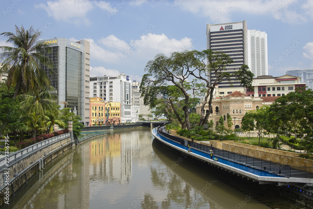 River view of Sultan Abdul Samad buildings