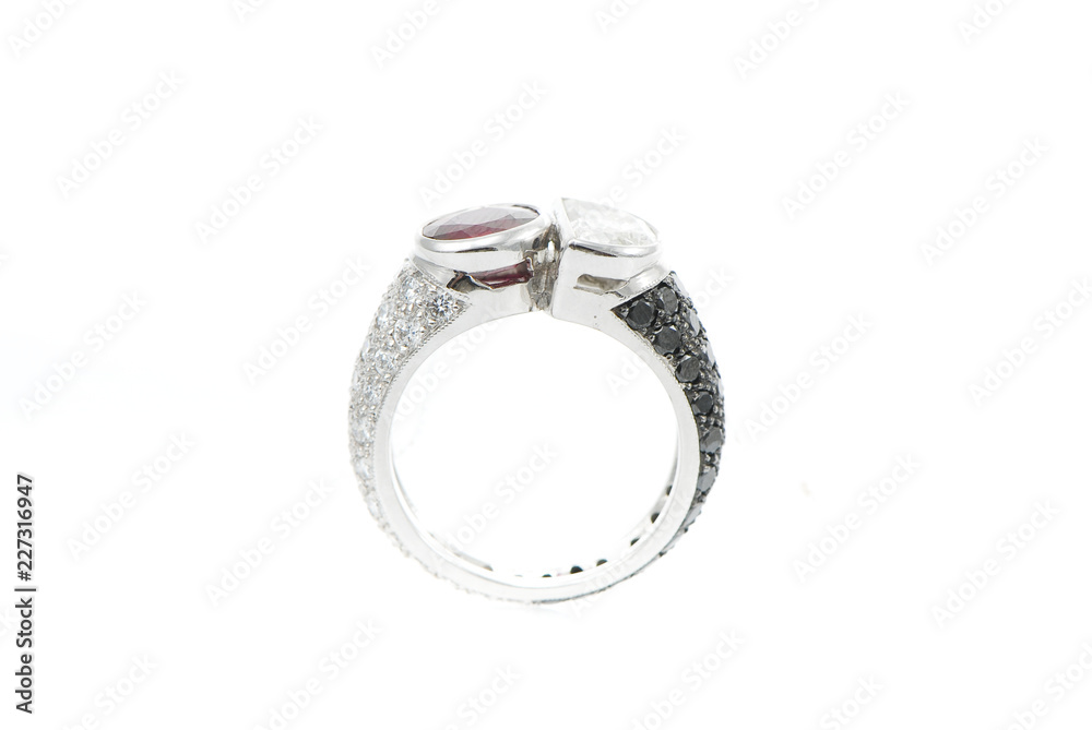 luxury jewelry on white background luxury jewelry on white background