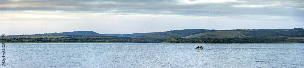 bay on big river panorama bay on big river panorama
