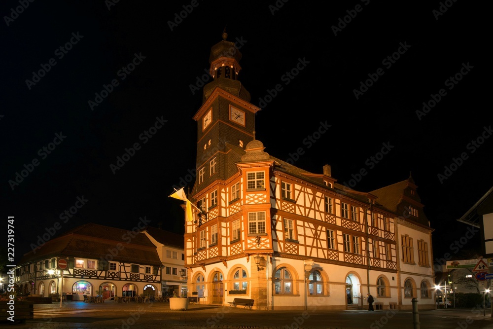 Naklejka premium Altes Rathaus Lorsch, Kreis Bergstraße, Hessen, Deutschland 