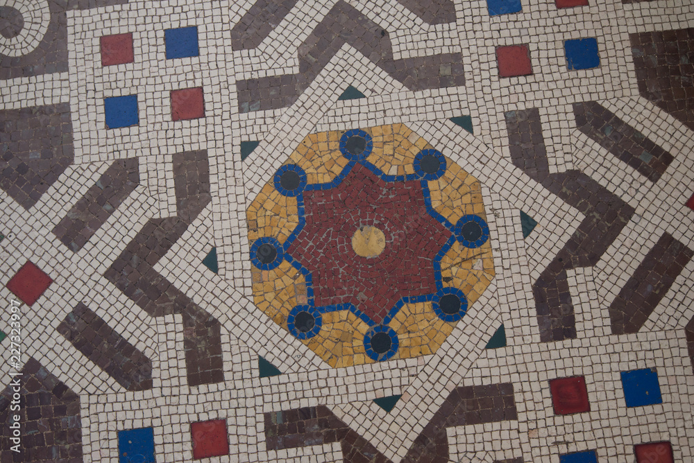 Mosaic Details on the Floor Mosaic Details on the Floor