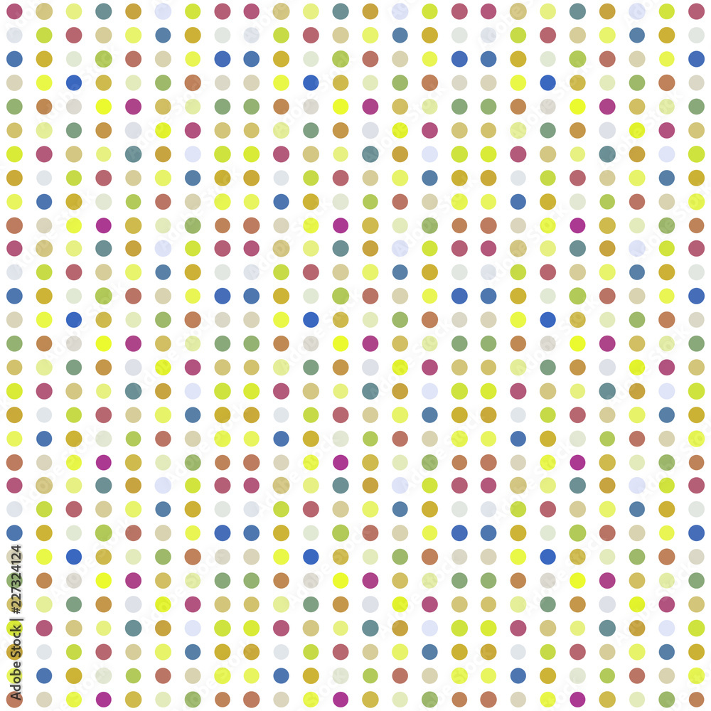 Seamless abstract pattern background with a variety of colored circles. Seamless abstract pattern background with a variety of colored circles.
