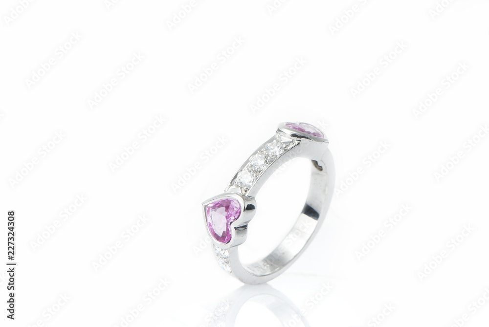 luxury jewelry on white background luxury jewelry on white background