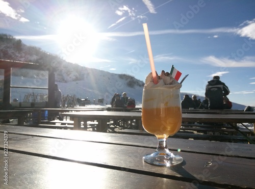 Chillin in Alps in Italy with bombardino