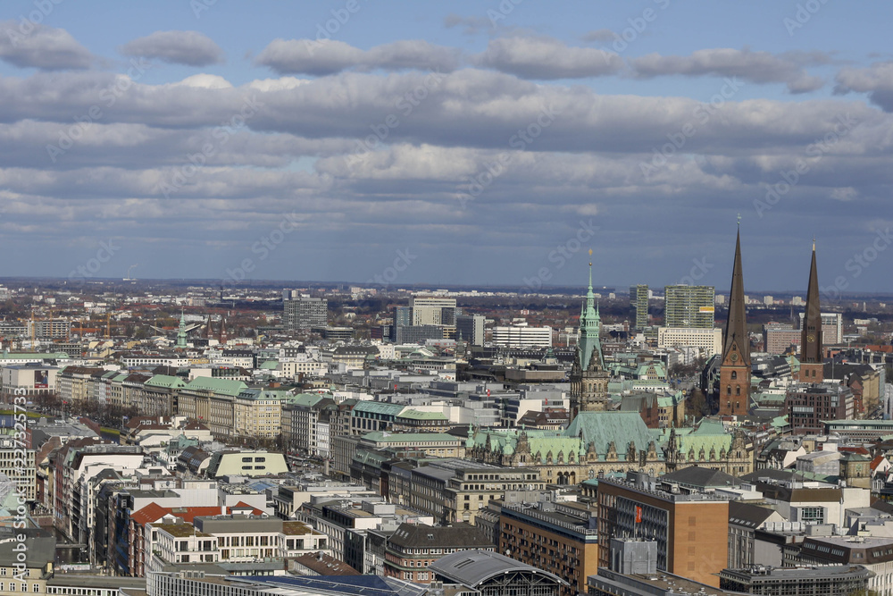 Obraz premium Übersicht Hamburg