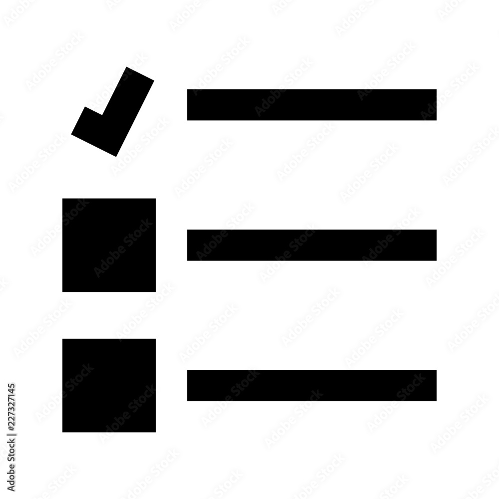 Checklist Checked List Todo Gui Web vector icon Checklist Checked List Todo Gui Web vector icon