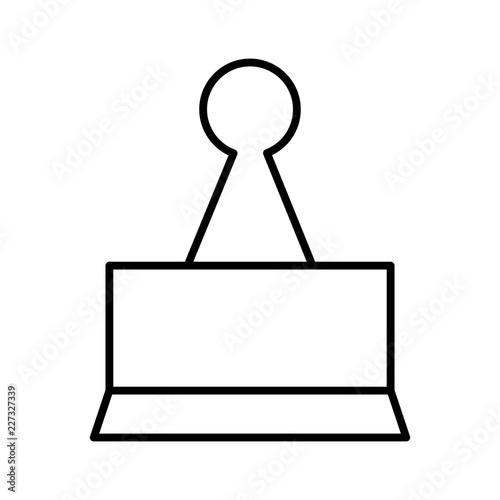 Clip Office Work Job Secretary vector icon