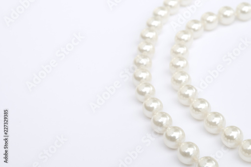 Pearls isolated on white