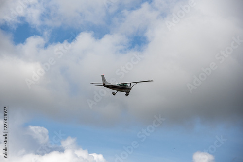 A t6 vintage flight flying closeby at cherokee county airport