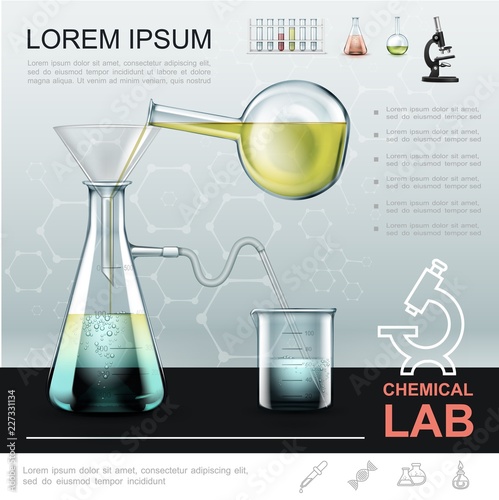 Realistic Chemical Experiment Template