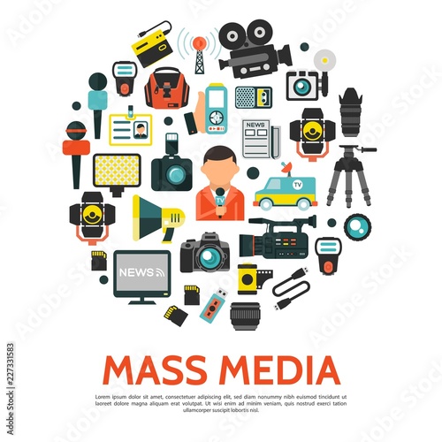 Mass Media Round Concept de | Adobe Stock