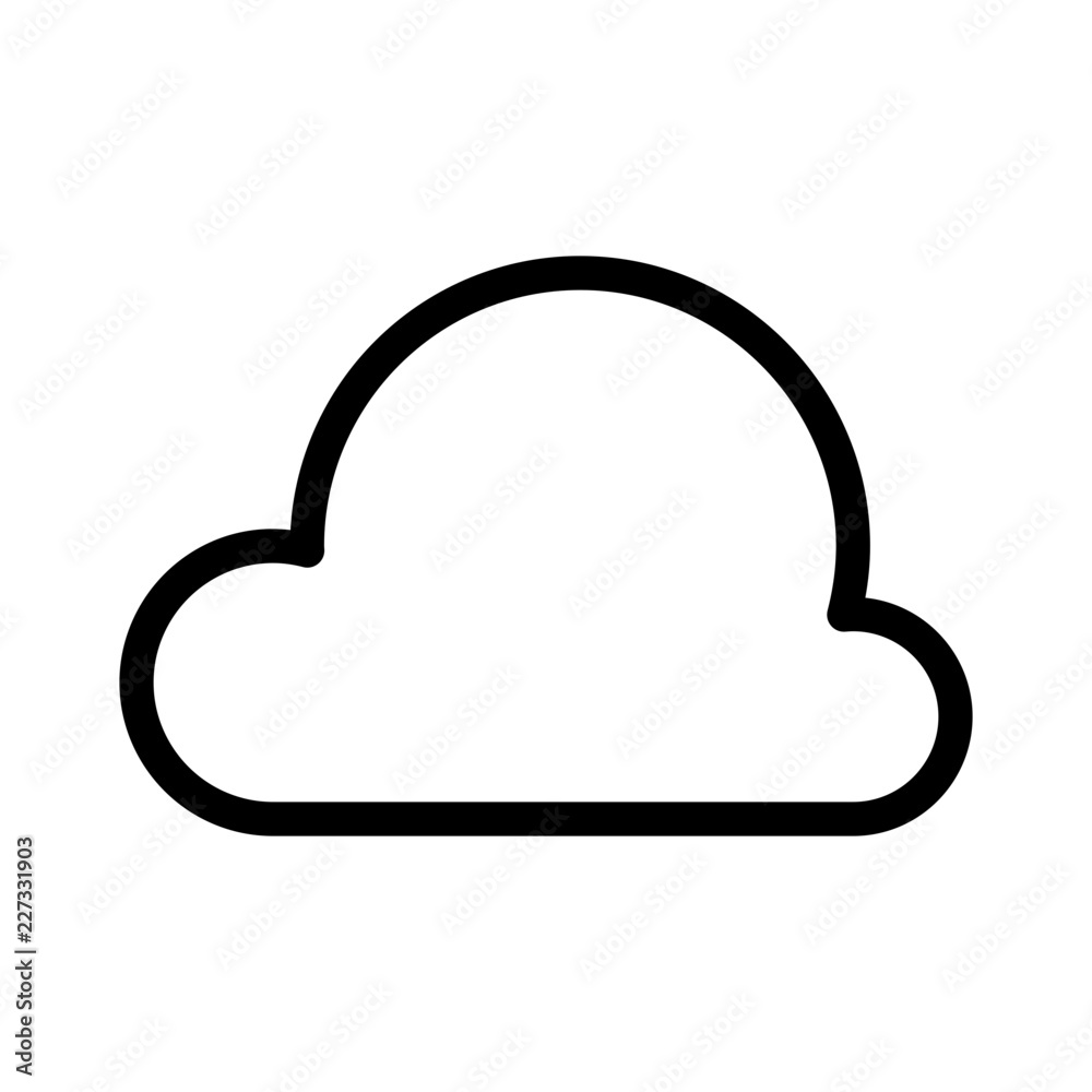 Cloud Server Hosting Service Data vector icon Cloud Server Hosting Service Data vector icon