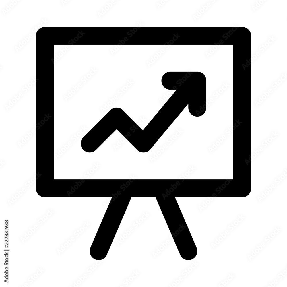 Chart Graph Grow Conference Presentation Workshop Business vector icon Chart Graph Grow Conference Presentation Workshop Business vector icon