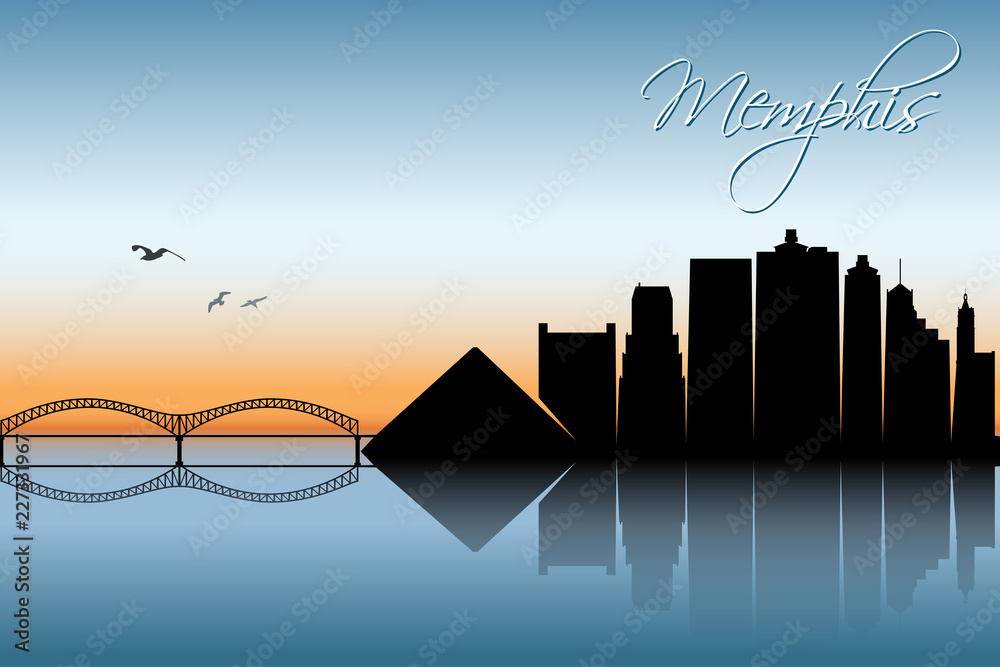 Fototapeta premium Memphis skyline - Tennessee