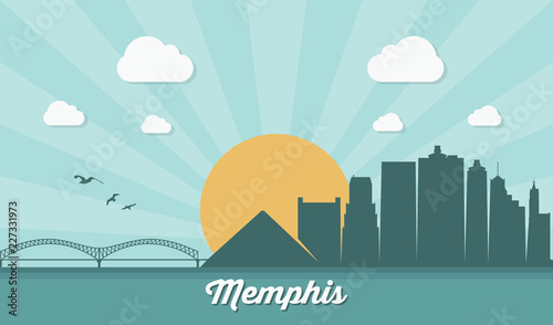 Memphis skyline - Tennessee