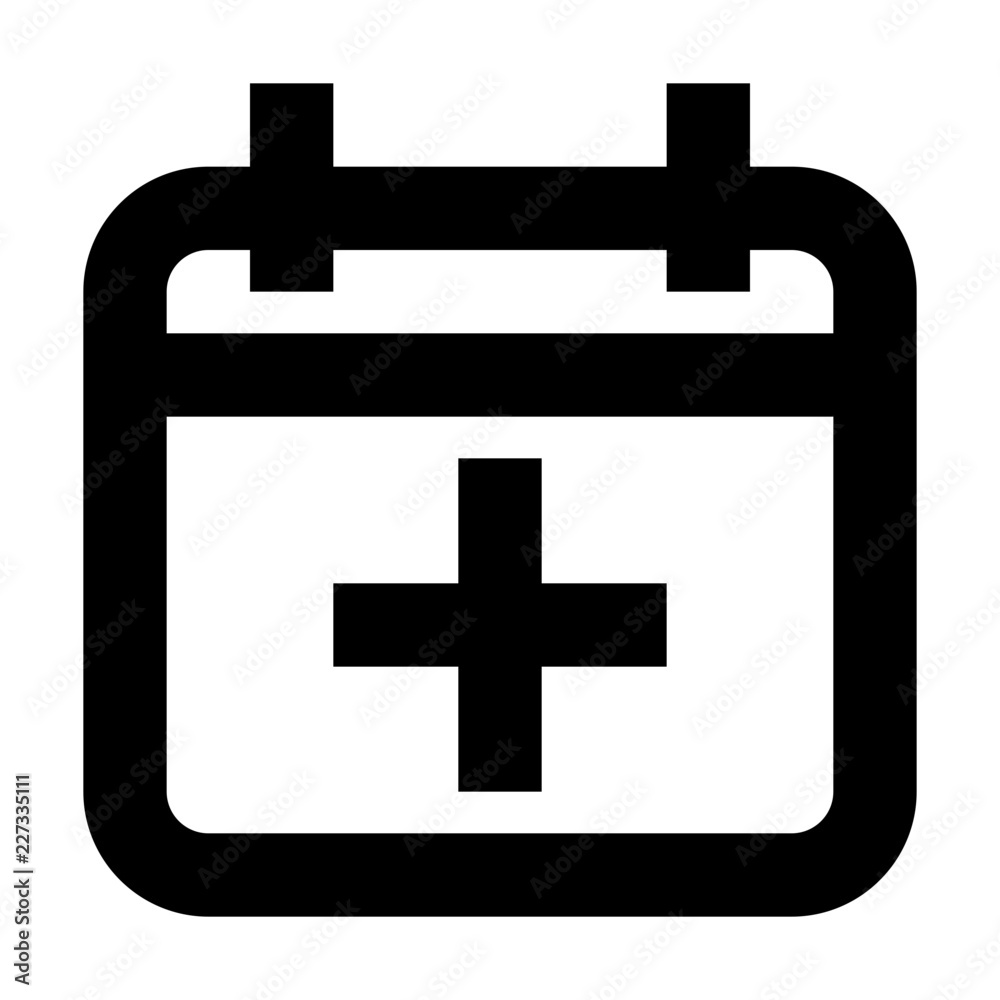 Obraz premium Calendar Date Schedule Add Gui Web vector icon