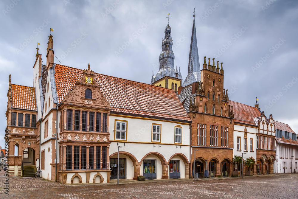 Obraz premium Market Square of Lemgo, Germany