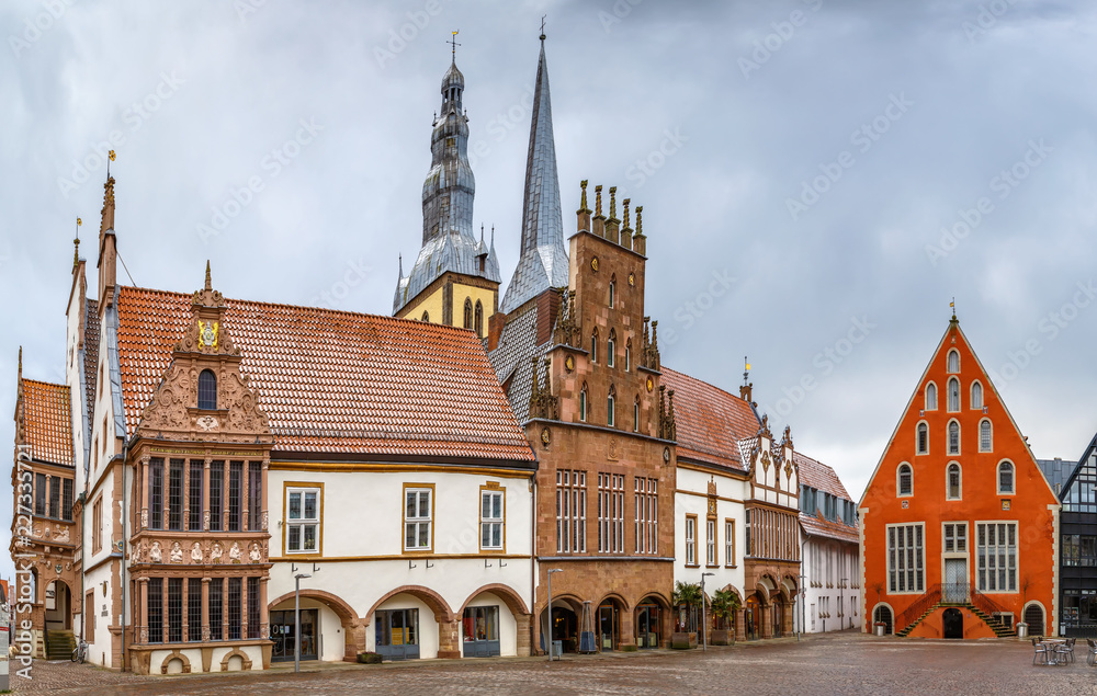 Fototapeta premium Market Square of Lemgo, Germany