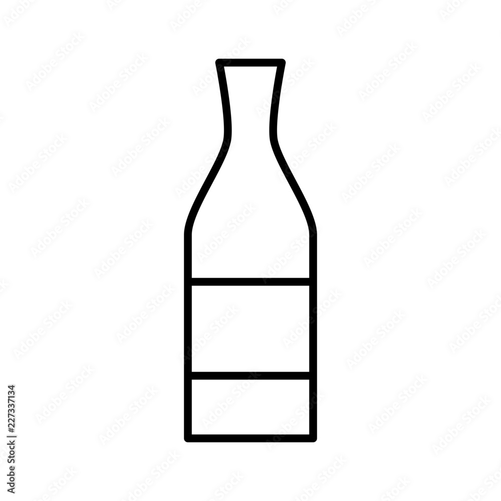 Cava Wine Bottle Party Drink vector icon Cava Wine Bottle Party Drink vector icon