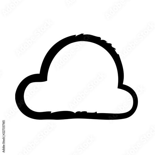 Cloud Server Hosting Service Data vector icon