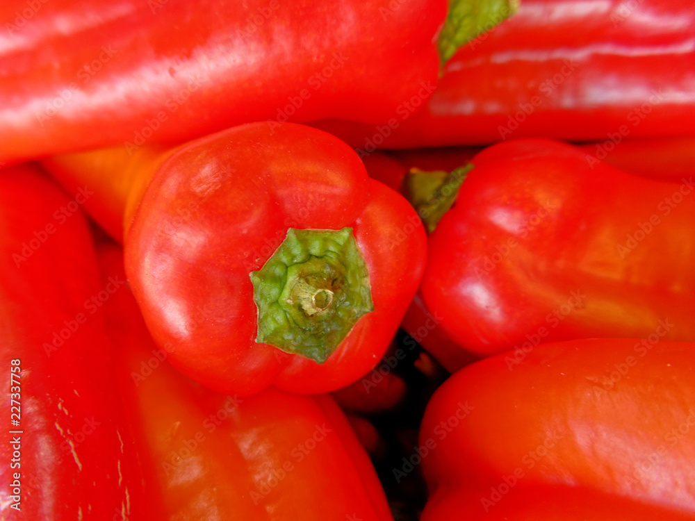 red pepper top view close up, natural background red pepper top view close up, natural background