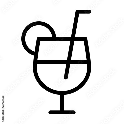 Cocktail Glass Bar Restaurant Drink Club vector icon