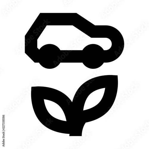 Car Environmental Protection Reserve Energy vector icon