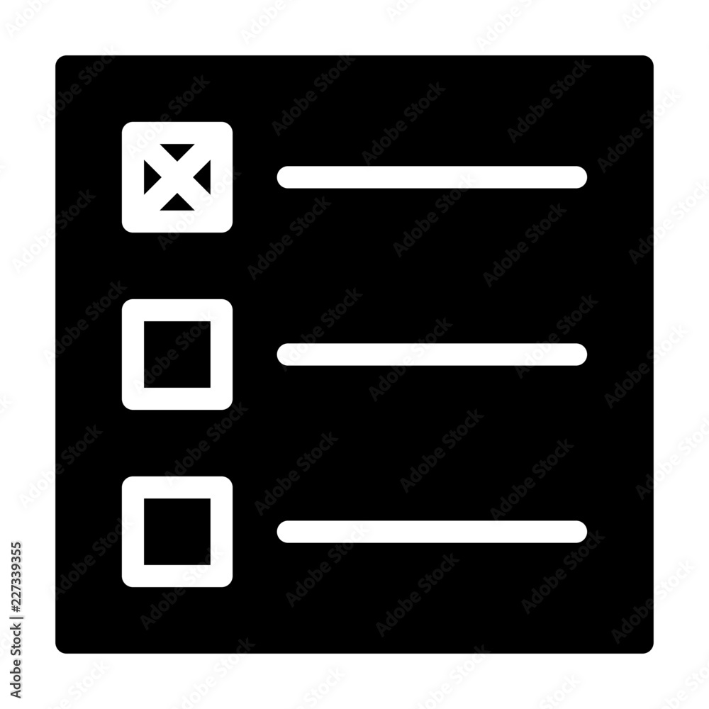 Checklist Interface App Gui Software Buttons vector icon Checklist Interface App Gui Software Buttons vector icon