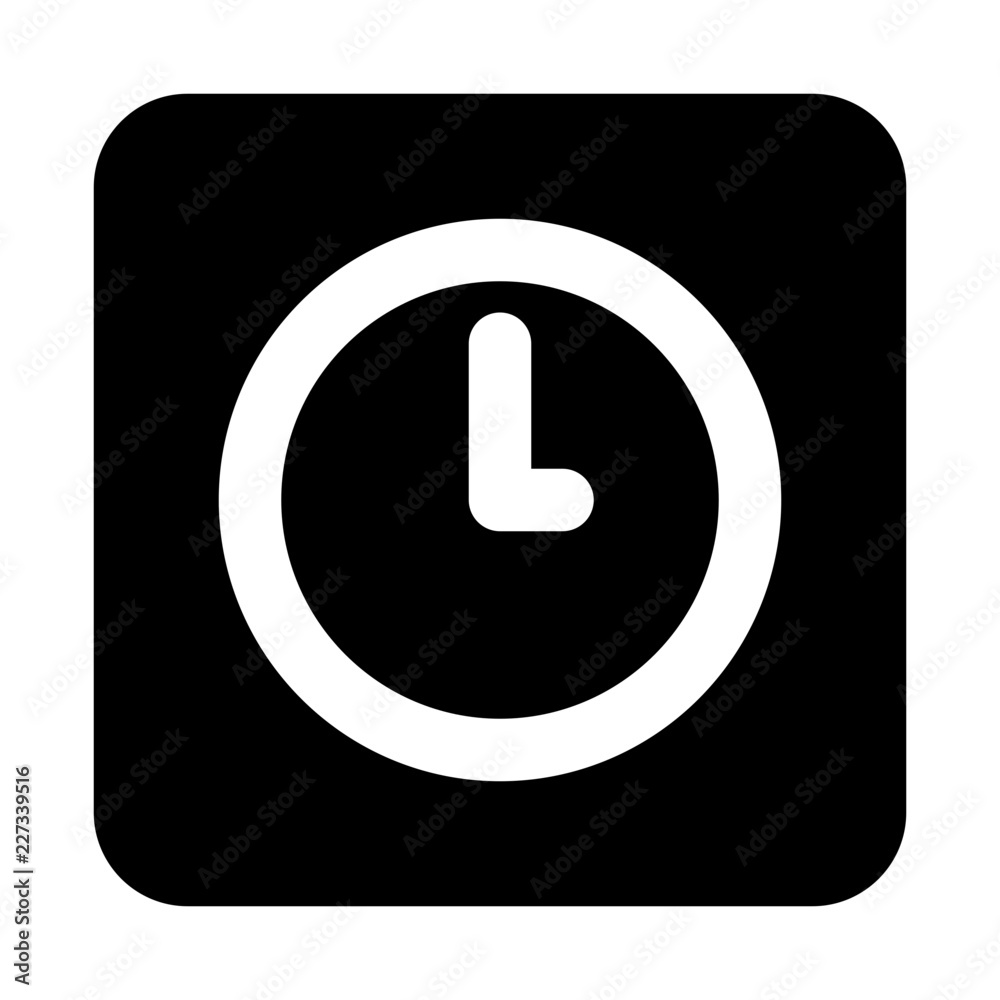 Clock Education School Learning Creation Culture vector icon Clock Education School Learning Creation Culture vector icon
