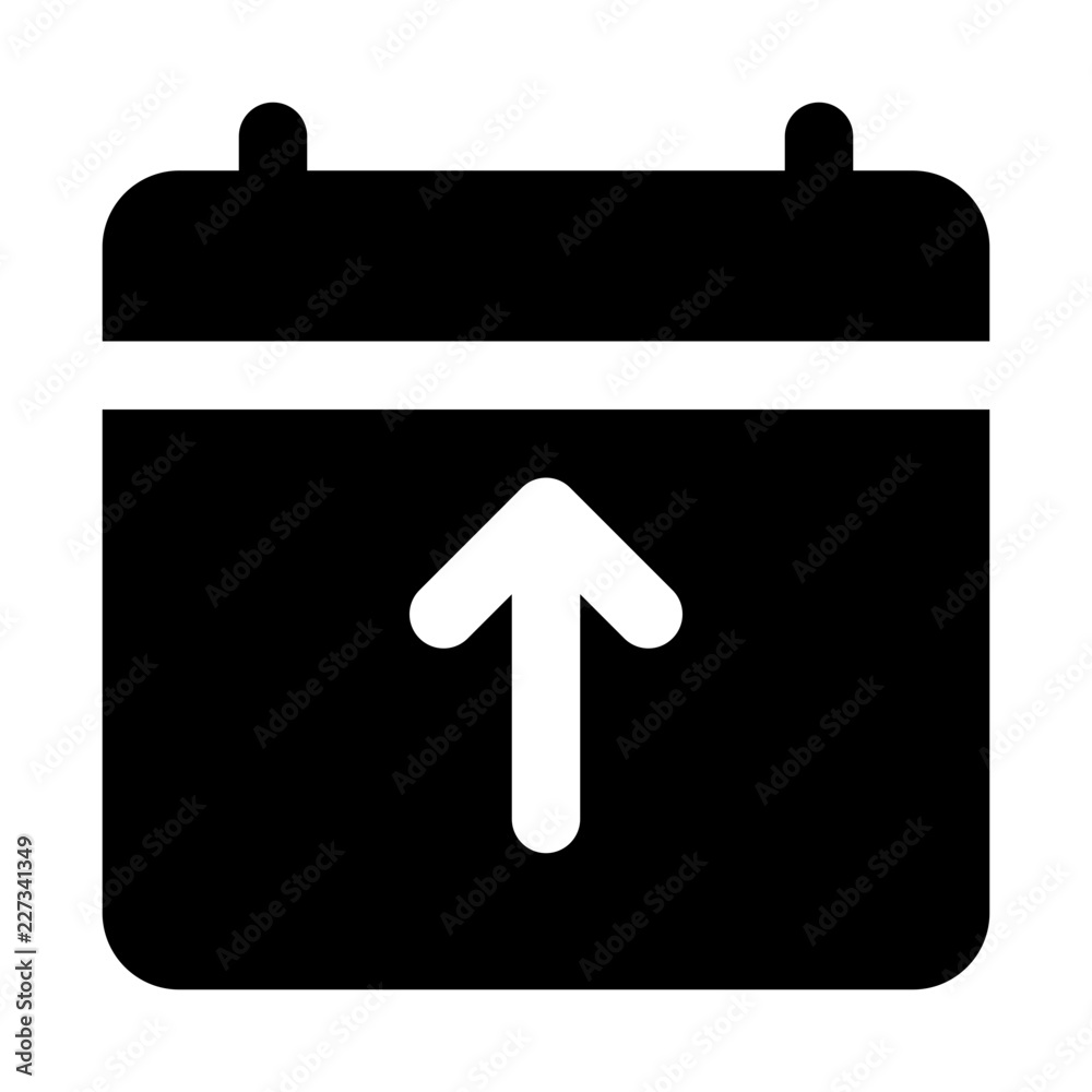 Calendar Upload Interface UI UX Software App vector icon Calendar Upload Interface UI UX Software App vector icon