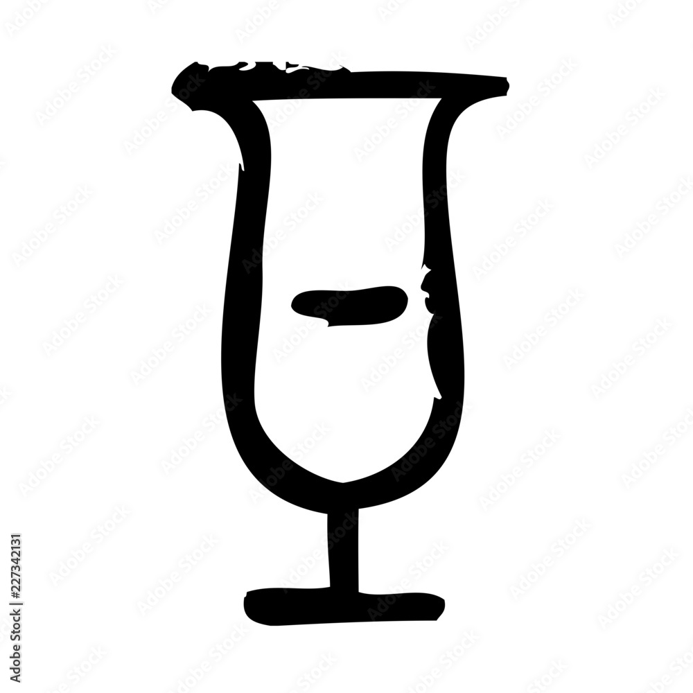Cocktail Glass 4 Kitchen Food Restaurant Bar Diner Drink vector icon