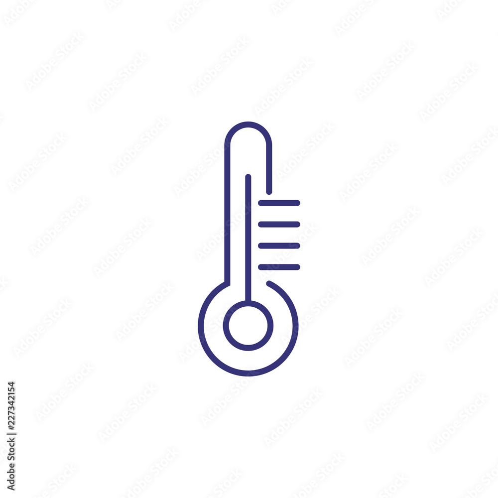 Temperature line icon. Weather, nature, environment. Weather concept. Vector illustration can be used for topics like environment, ecology, weather forecast. Temperature line icon. Weather, nature, environment. Weather concept. Vector illustration can be used for topics like environment, ecology, weather forecast.