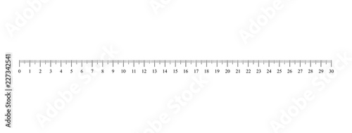 Fotografie, Obraz Ruler scale. Vector illustration