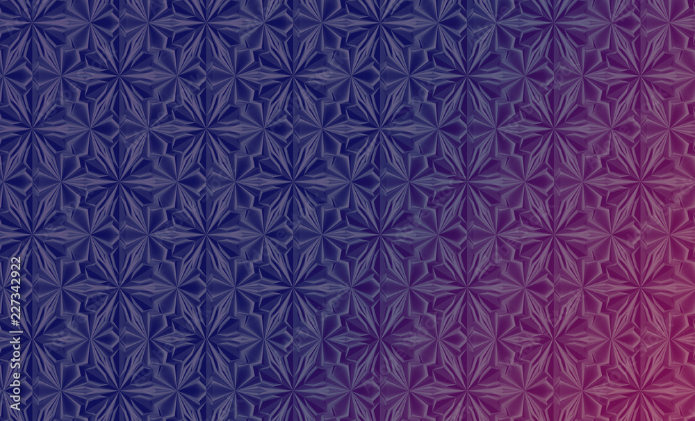 Bright color texture of three-dimensional complex dissected convex elements based on hexagonal grid. 3d illustration Bright color texture of three-dimensional complex dissected convex elements based on hexagonal grid. 3d illustration