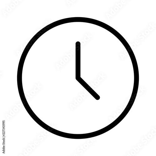 Clock Time Ecommerce Shopping Buy Sale Market vector icon