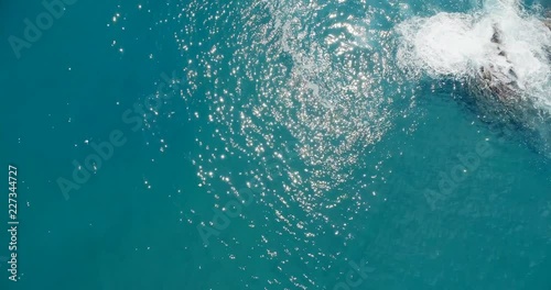Aerial view of sea water 4k photo