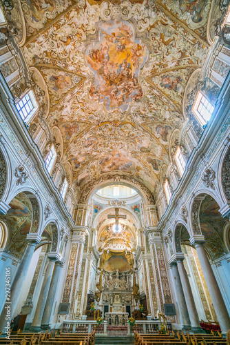 Cathedral of the Santissimo Salvatore in Mazara del Vallo, town in the province of Trapani, Sicily, southern Italy.