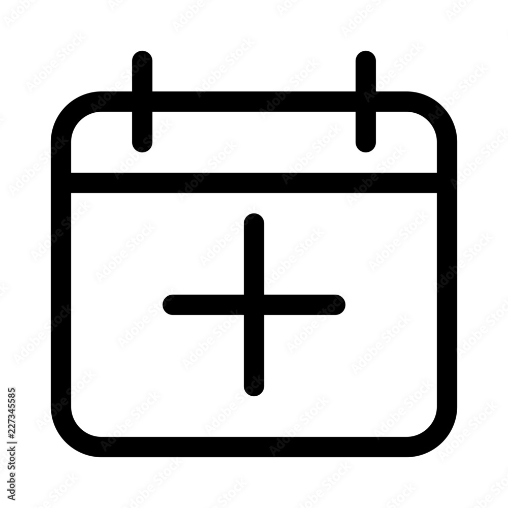 Calendar Date Schedule Add Gui Web vector icon Calendar Date Schedule Add Gui Web vector icon