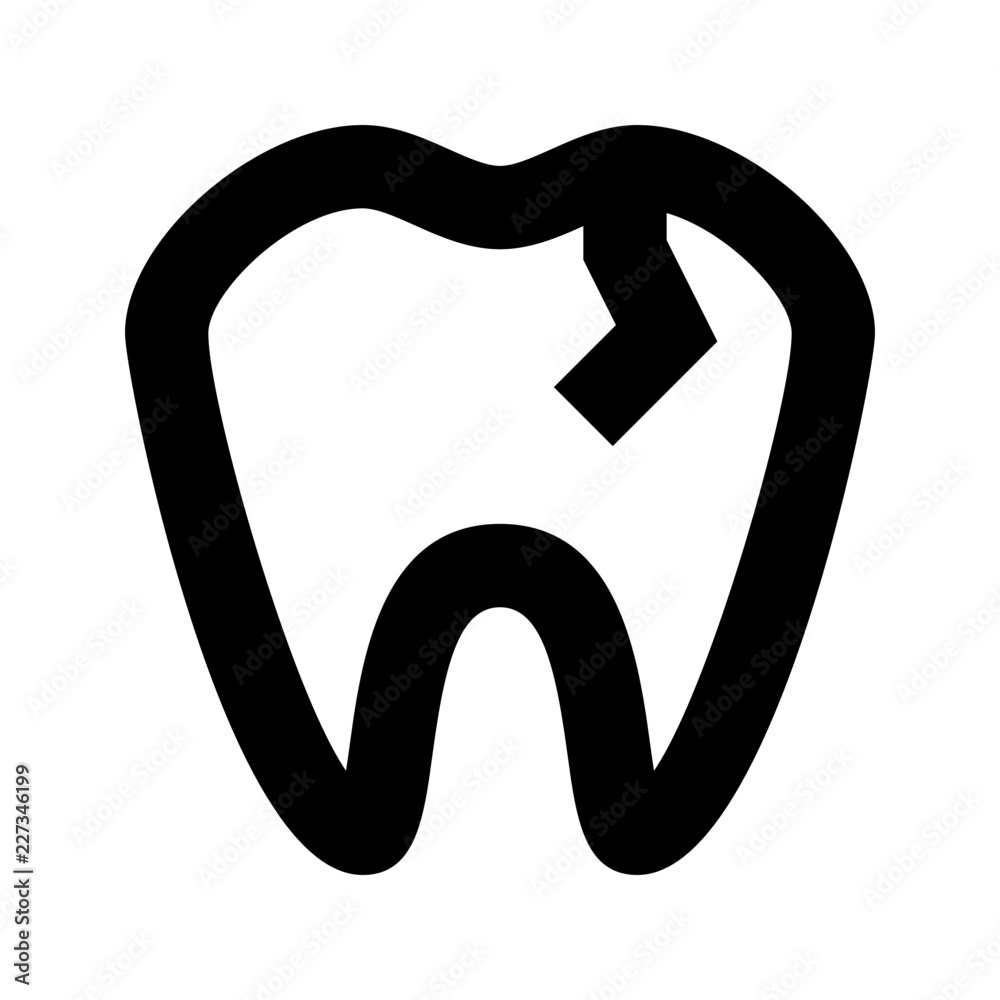Caries Medicine Hospital Doctor Medical vector icon Caries Medicine Hospital Doctor Medical vector icon