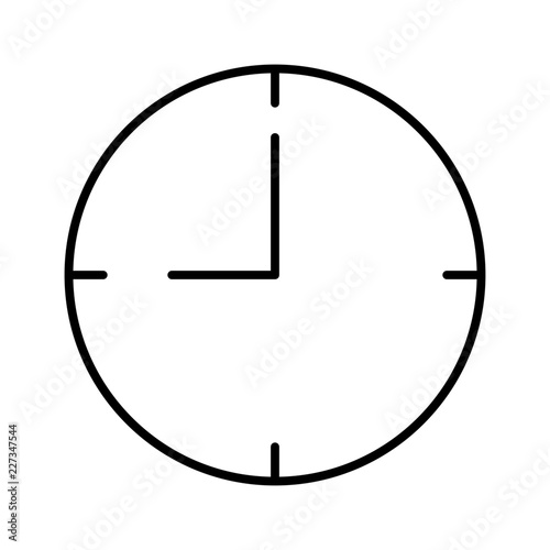 Clock Office Work Job Secretary vector icon