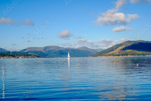 The River Clyde Up to the Hly Loch & Beyond with a Loan yacht & Reflections photo