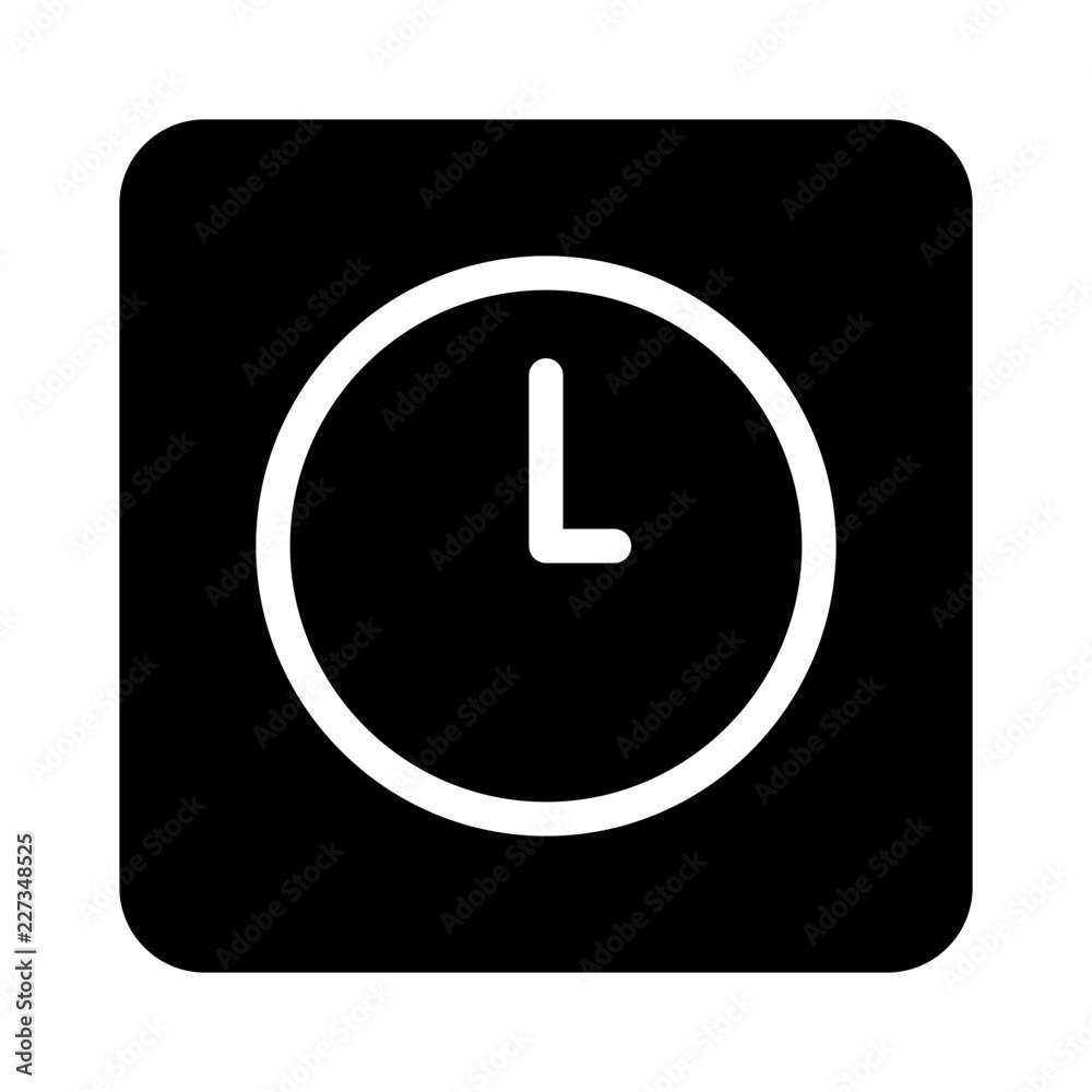Clock Education School Learning Creation Culture vector icon Clock Education School Learning Creation Culture vector icon