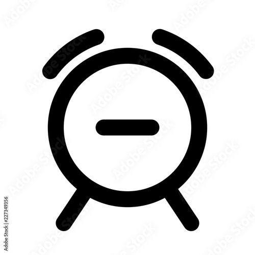 Clock Add Remove Bell Signal Alert vector icon
