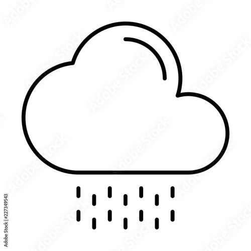 Cloud Rain Summer Shoping Cary Holiday vector icon