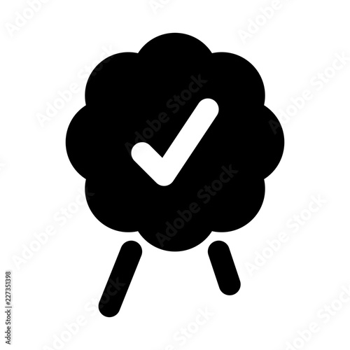 Credible Quality Award Medal vector icon