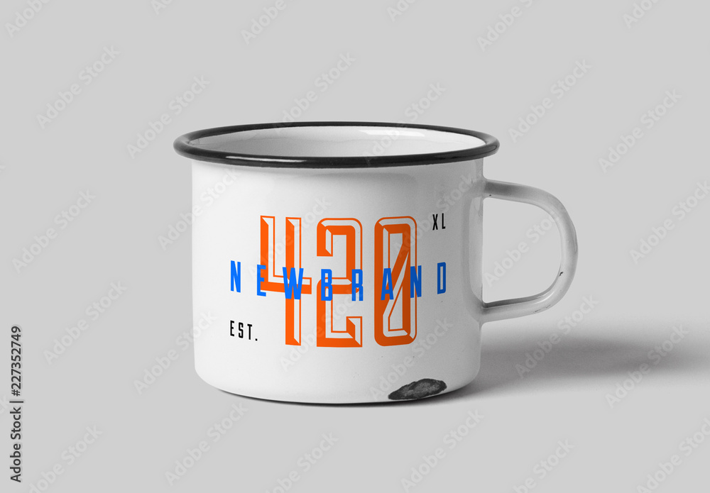 Metal Mug Mockup Template Stock | Adobe Stock