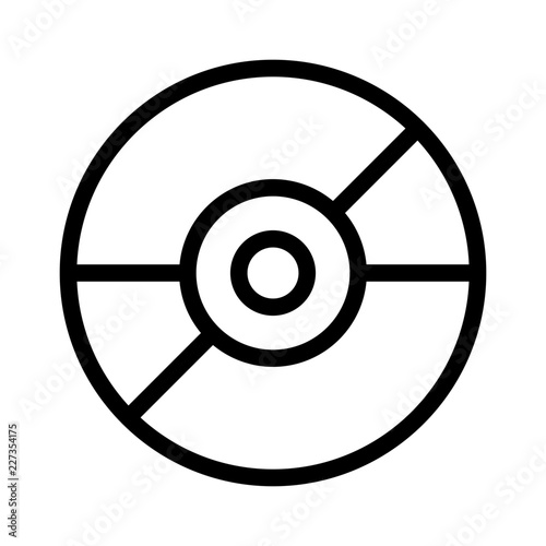 Disc Electronics Devices Technology Products vector icon