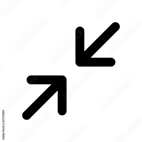 Compress Videoplayer Interface Software Web Media vector icon