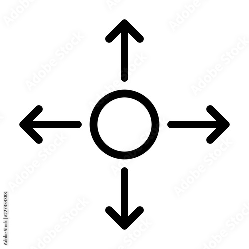Directions Startup Business Office Company vector icon